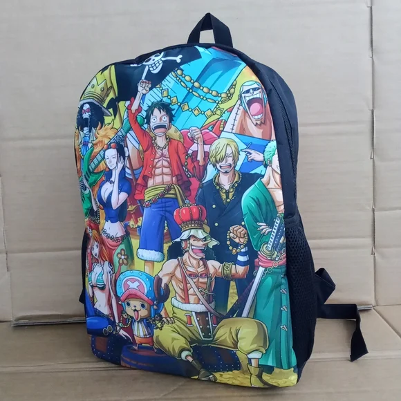 One Piece Anime Backpack / Bookbag with TV Show Cartoon Character Graphic - Picture 1 of 13